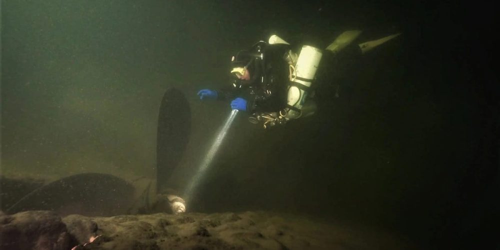 The wreck of a German ship from 1943 has been found in the Baltic Sea