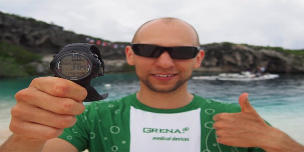 Another record of Mateusz Malina in freediving!