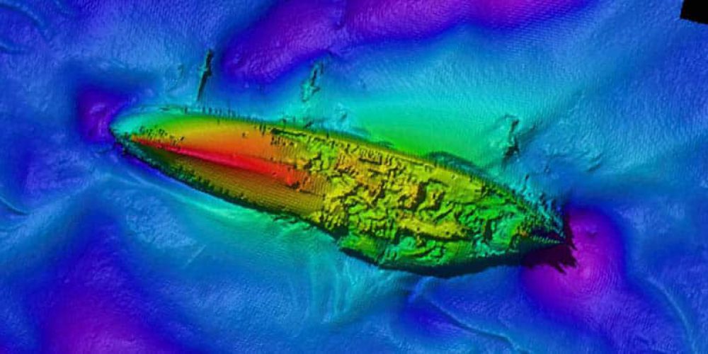 Wreck of a German warship from 1878 protected