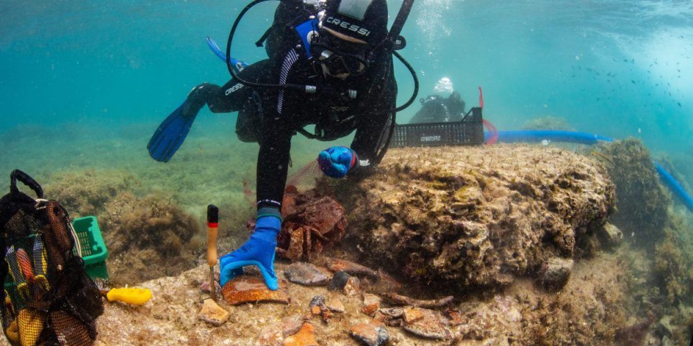 In Croatia, archaeologists have found a sunken pier from Roman times