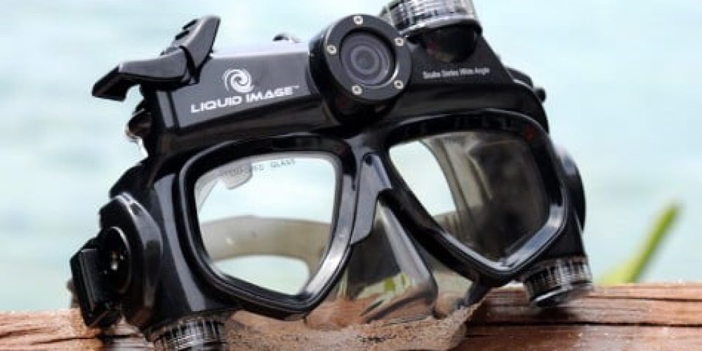 Mask with built-in camera – Liquid Image Scuba Series