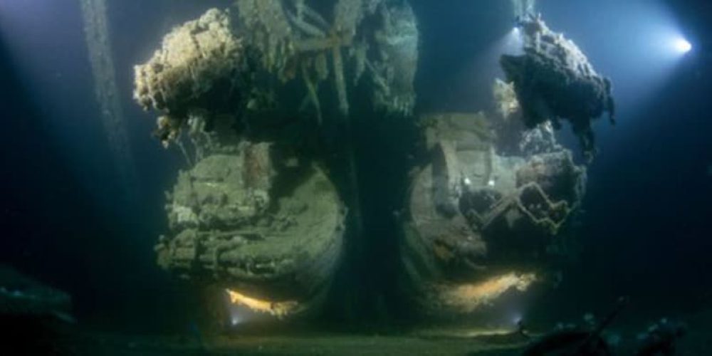 New footage shows the enormity of the damage to the ship HMS “Royal Oak”