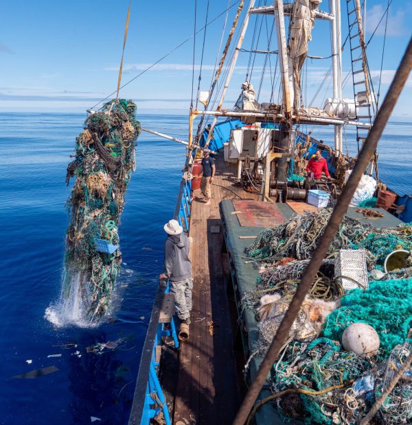 Record number of nets fished out in the open ocean! - video
