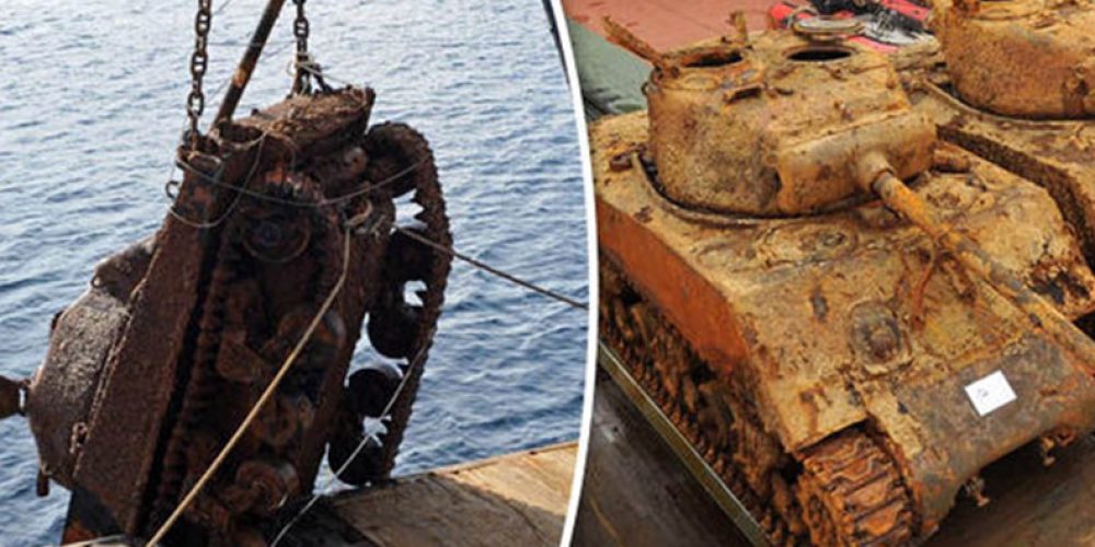 Russian divers have excavated two Sherman tank wrecks! – video