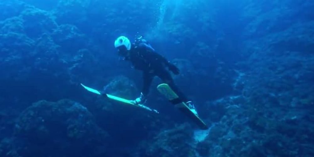 Ski jumping underwater? Why not! – video