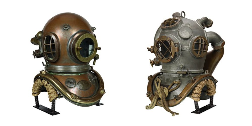 Unique auction of vintage diving equipment